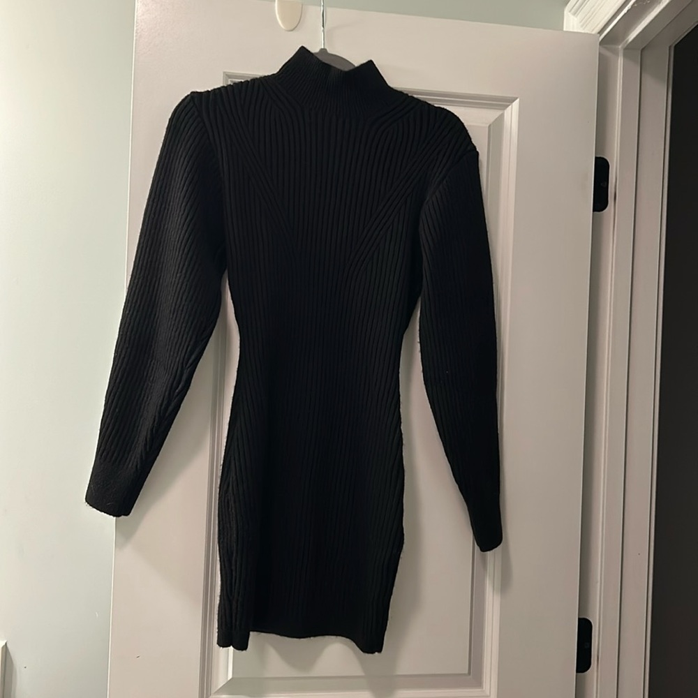 H&M black sweater dress